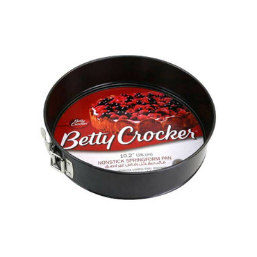 Betty Crocker Non-Stick Baking Springform With Durable Stainless Steel Lock & Removable Bottom, (26cm Thickness 0.4MM) [Grey], BC1039