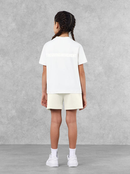 THE GIVING MOVEMENT KIDS COTTON SHORTS