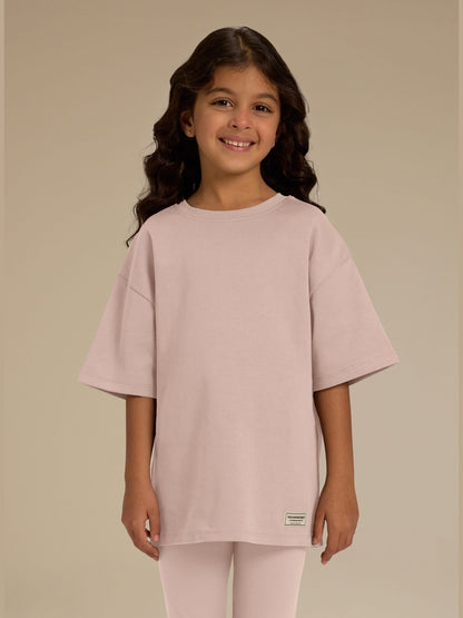 THE GIVING MOVEMENT KIDS COTTON LUXE OVERSIZED T- SHIRT