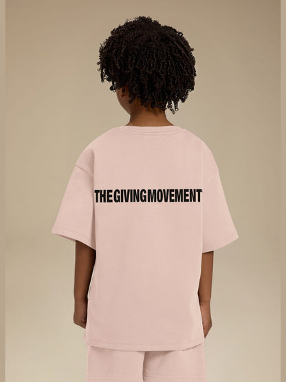THE GIVING MOVEMENT KIDS COTTON LUXE OVERSIZED T- SHIRT