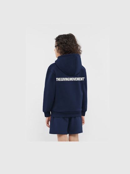 THE GIVING MOVEMENT KIDS COTTON ZIP HOODIE