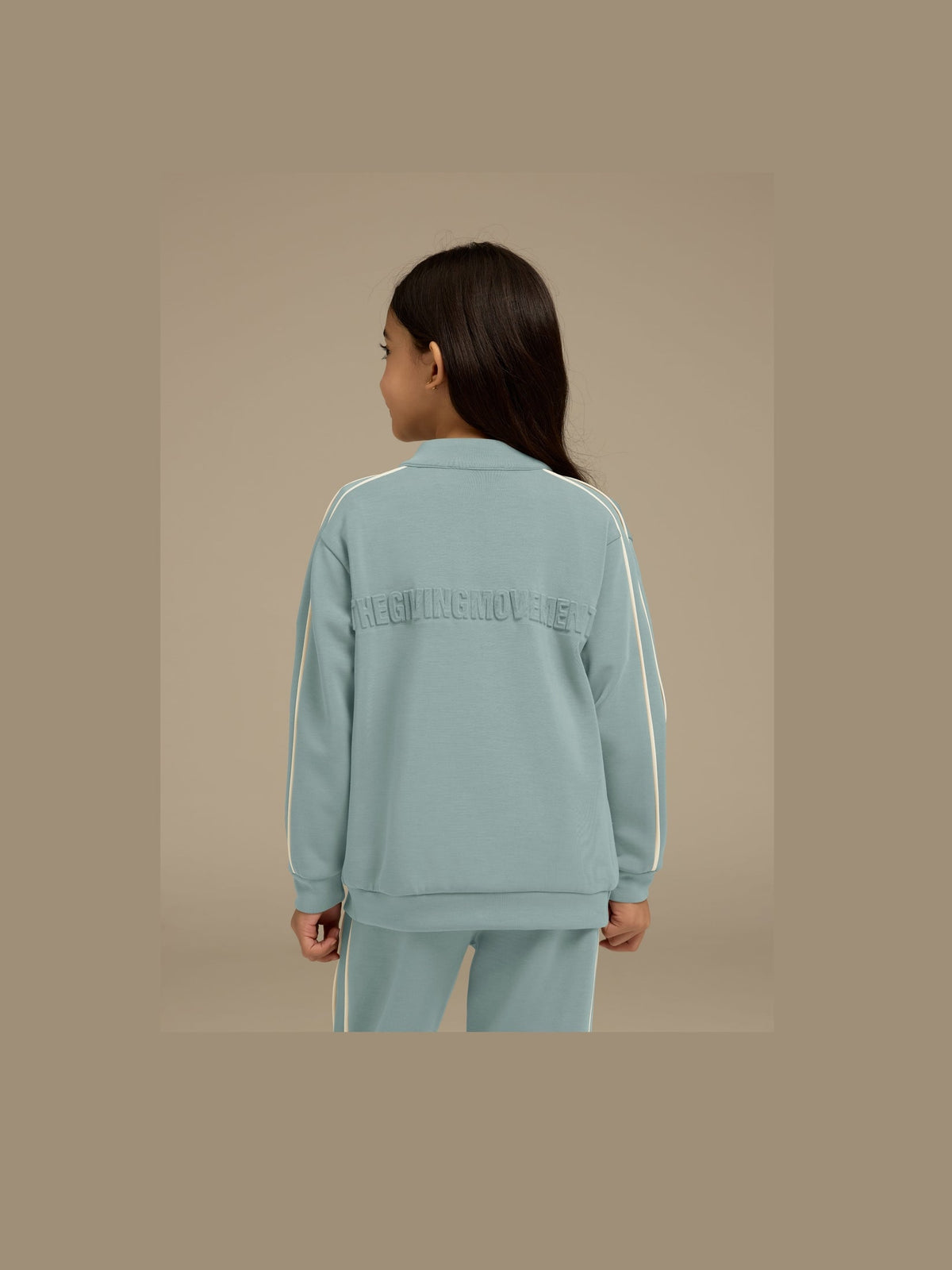 THE GIVING MOVEMENT KIDS SCUBA SOFT CONTRAST PANEL TRACK JACKET