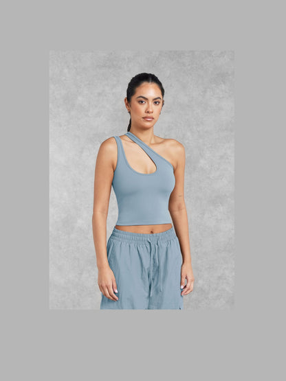 THE GIVING MOVEMENT SOFTSKIN ASYMMETRIC VEST