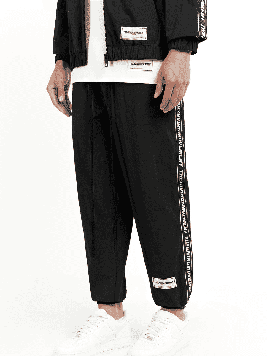 THE GIVING MOVEMENT RECYCLED NYLON JOGGER WITH BRANDED ELASTIC- REGULAR