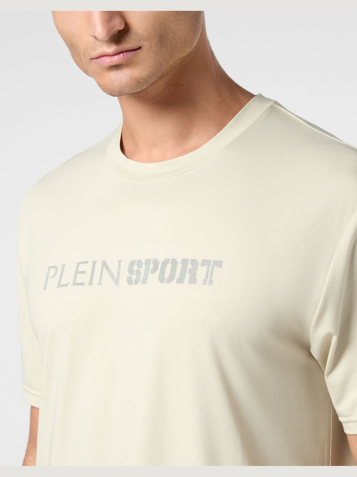 PLEIN SPORT REFLECTIVE T-SHIRT ROUND NECK SS