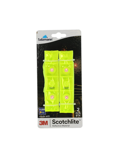 ENDURANCE REFLECTIVE ARMBAND WITH 4 LEDS - 2 PACK (SALZMANN)