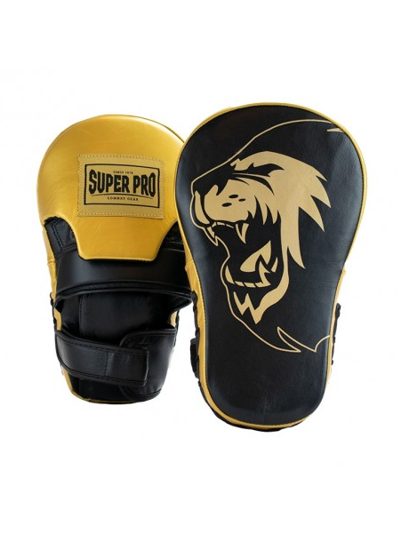 SUPER PRO COMBAT GEAR LEATHER LONG CURVED MITTS