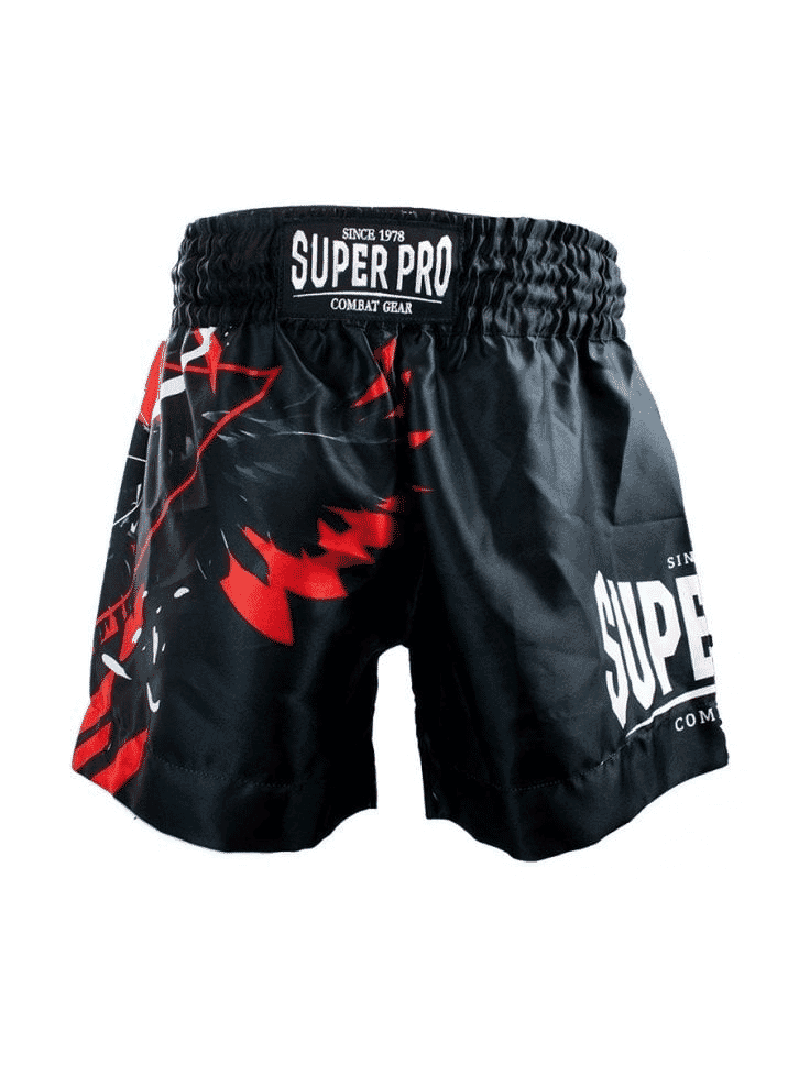 SUPER PRO COMBAT GEAR THAI SHORT RAVEN