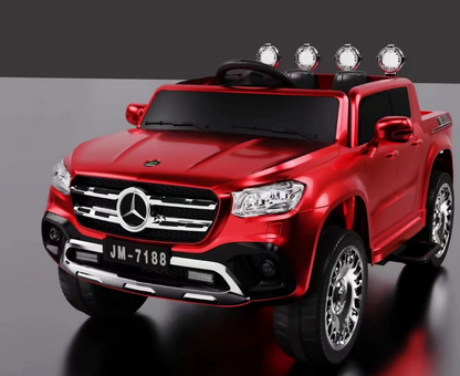 Kids Electric Police Pickup – 12V Battery, 4WD, Dual Seats, Leather Seat & Remote Control (Ages 2–10)