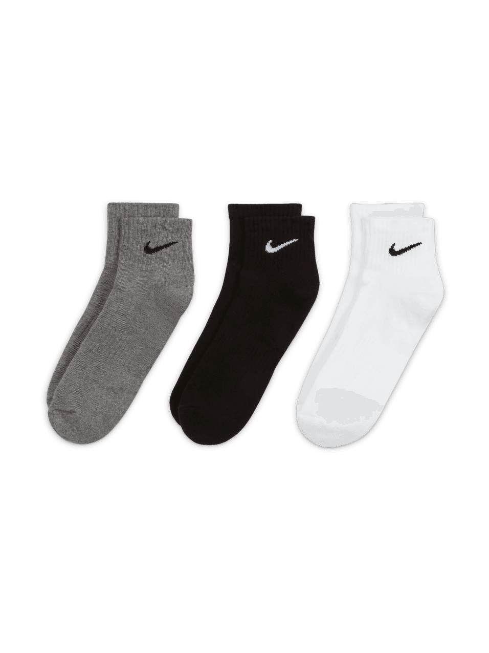 NIKE U NK EVERYDAY CUSH ANKLE 3PR - 132N