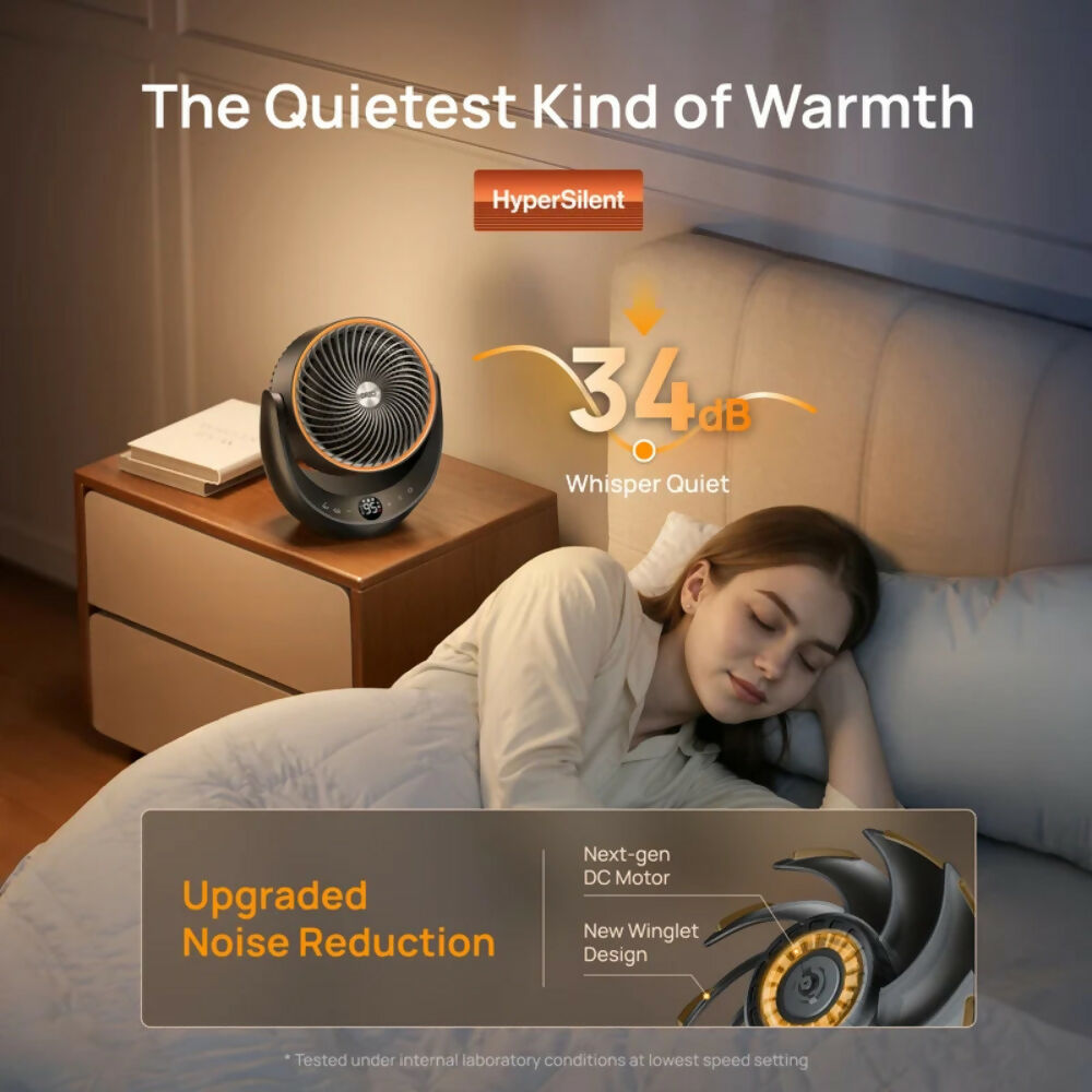 Dreo Space Heater 1500W, 60 Degree Adjustable Tilt, Portable Heater for Office