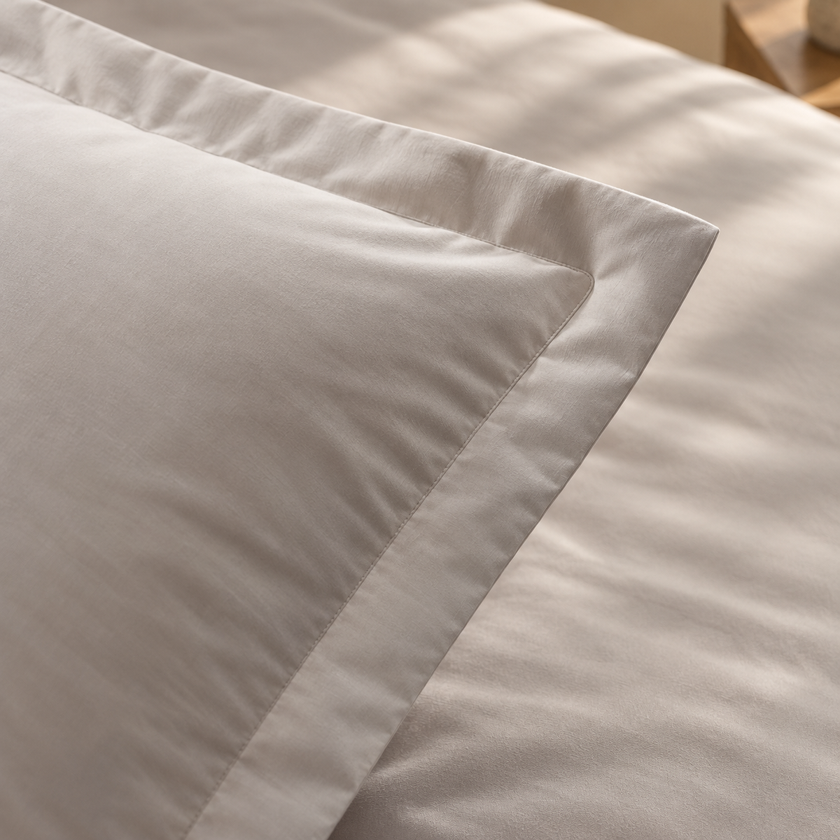 Karaca Home Jemma Cotton Satin Double Duvet Cover Set 200 × 220 cm – Grey, 8680214397367