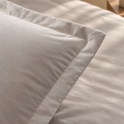 Karaca Home Jemma Cotton Satin Double Duvet Cover Set 200 × 220 cm – Grey, 8680214397367