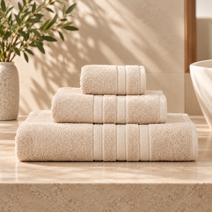 Karaca Home Comfort Touch Plain Beige 100% Cotton Towel 85 × 150 cm, 200.22.11.0108