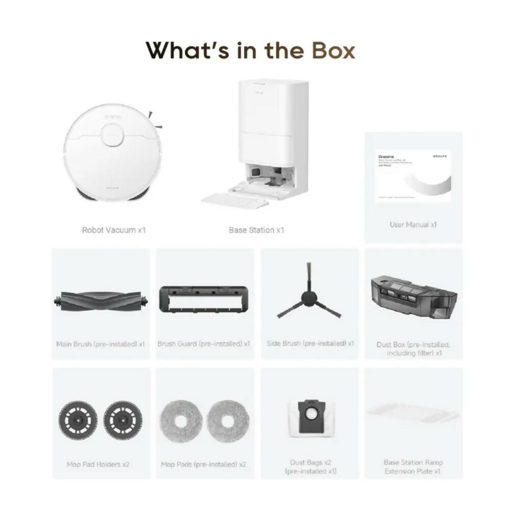 Dreame D30 Ultra Robot Vacuum - [White], DRM-D30ULTRAW