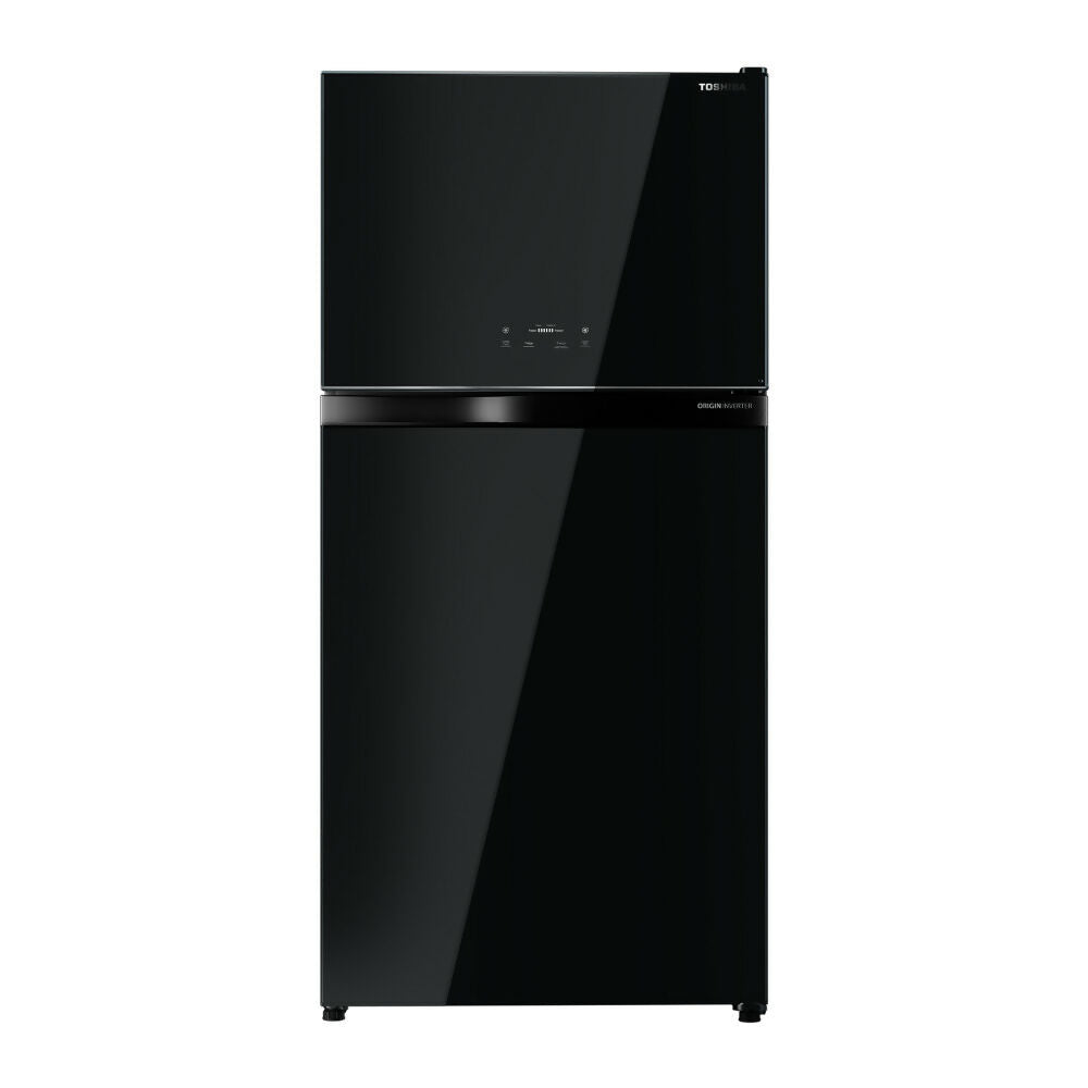 Toshiba Fridge 26Cuft 2 Doors - Inverter, [Black Glass], TOS-RT735WEBG