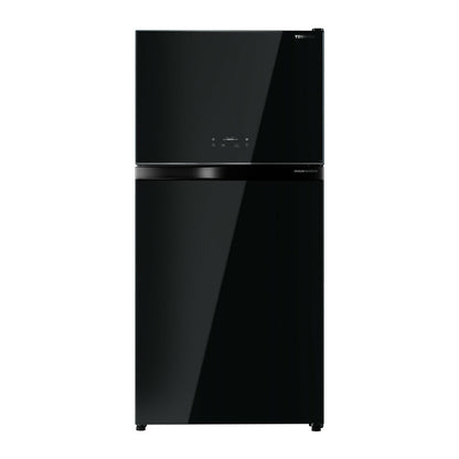 Toshiba Fridge 26Cuft 2 Doors - Inverter, [Black Glass], TOS-RT735WEBG
