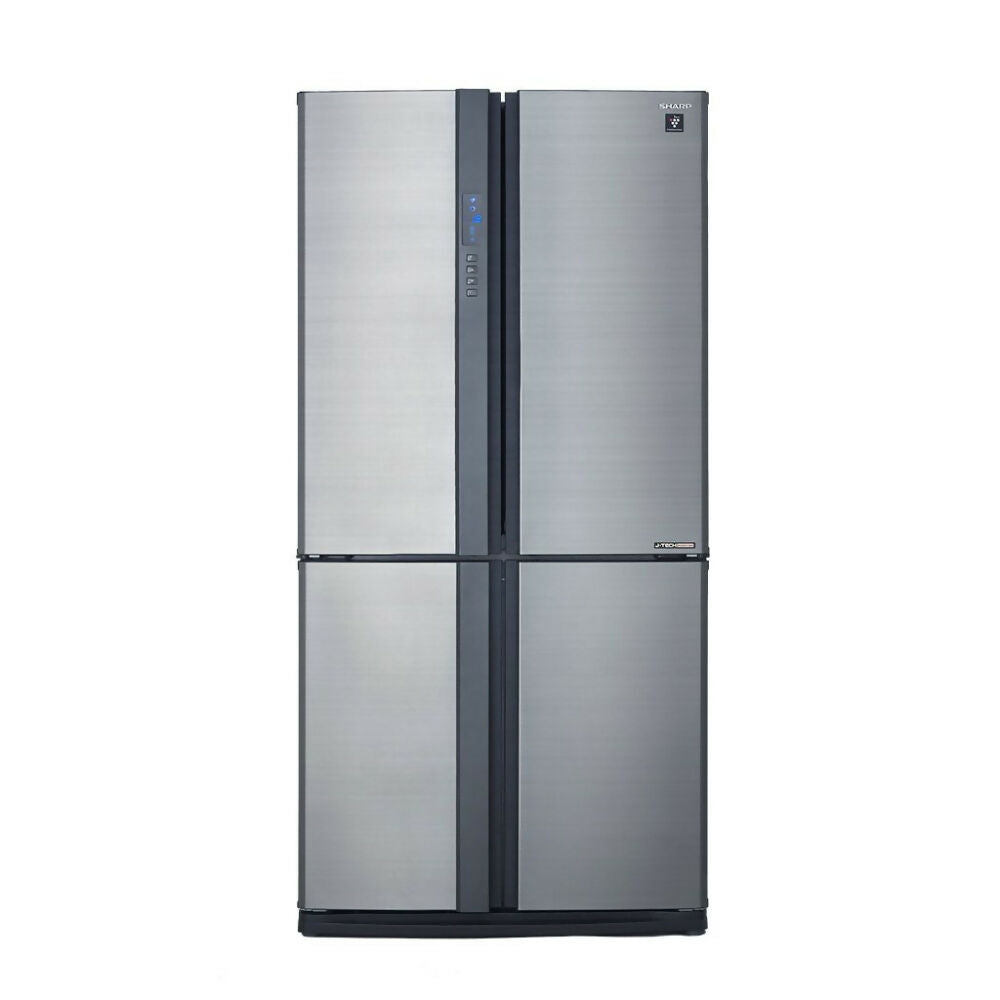 Sharp Fridge J-Tech Inverter, Double French Series, 4 Doors [Stainless Steel] - HxWxD: 184x90x77cm, SHP-SJFE87VSS