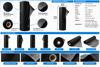 Disposable Perforated Non Woven Table Cover 80*180Cm 1 Roll 50 sheets
