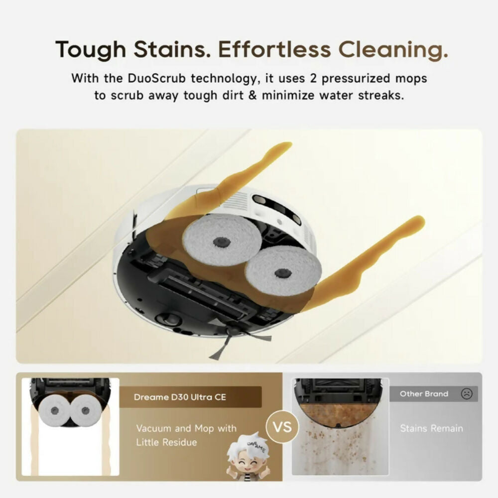 Dreame D30 Ultra Robot Vacuum - [White], DRM-D30ULTRAW