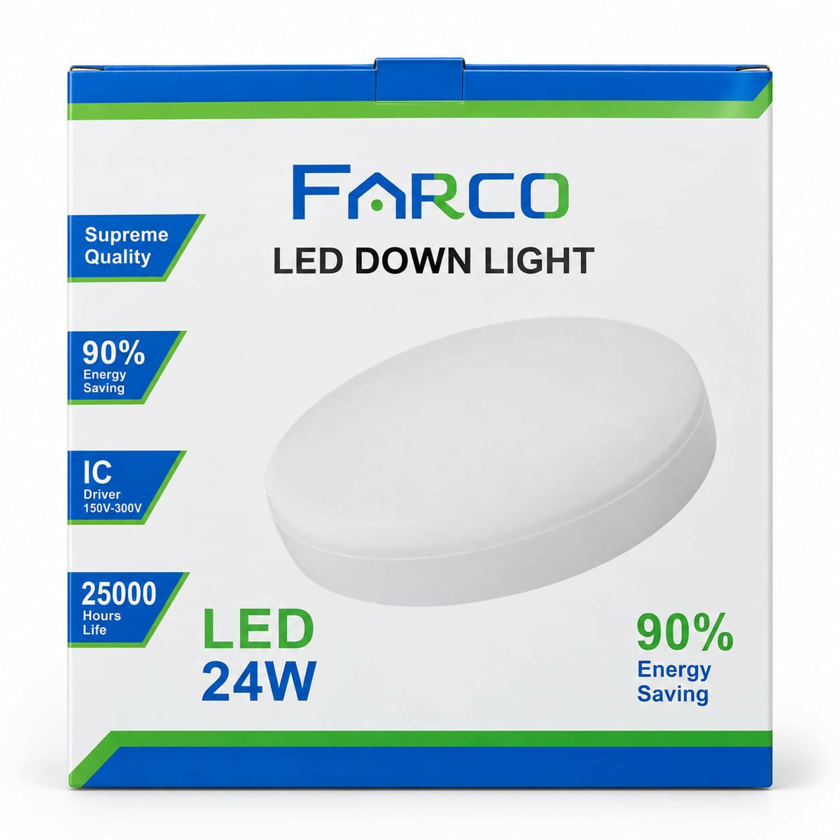 FARCO 24W LED Downlight – 3CCT 3000K / 4000K / 6000K