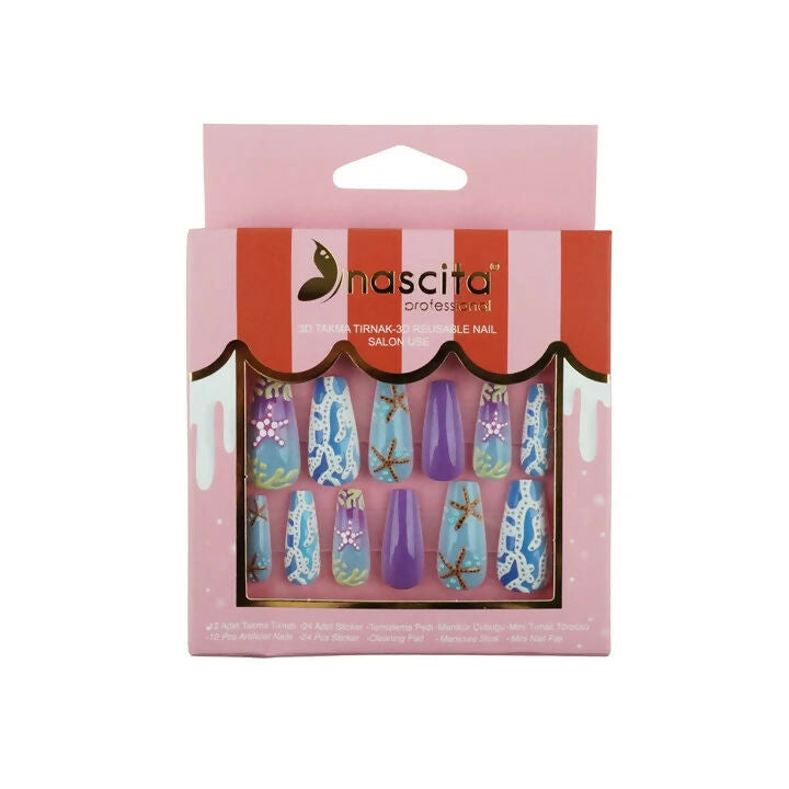 Nascita 3D Artificial Nails Set 301 Pack of 12