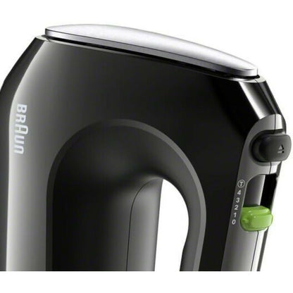 Braun Multimix 2 Hand Mixer [Beaters - Dough Hooks - Acccessory Bag] - Black, HM2110BK