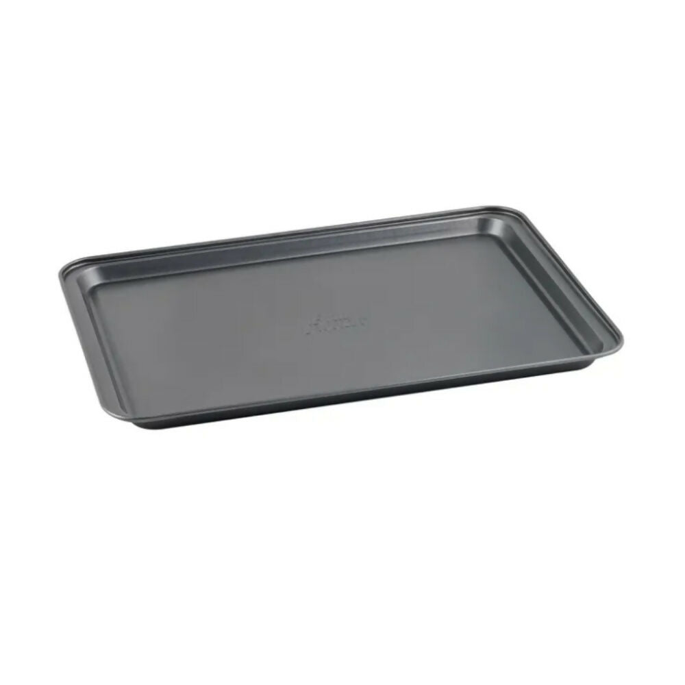 Betty Crocker Non-Stick Cookie Sheet Pan, Durable Materials, Easy To Clean (37x26x1.6cm-Thickness 0.4MM) [Grey], BC1028