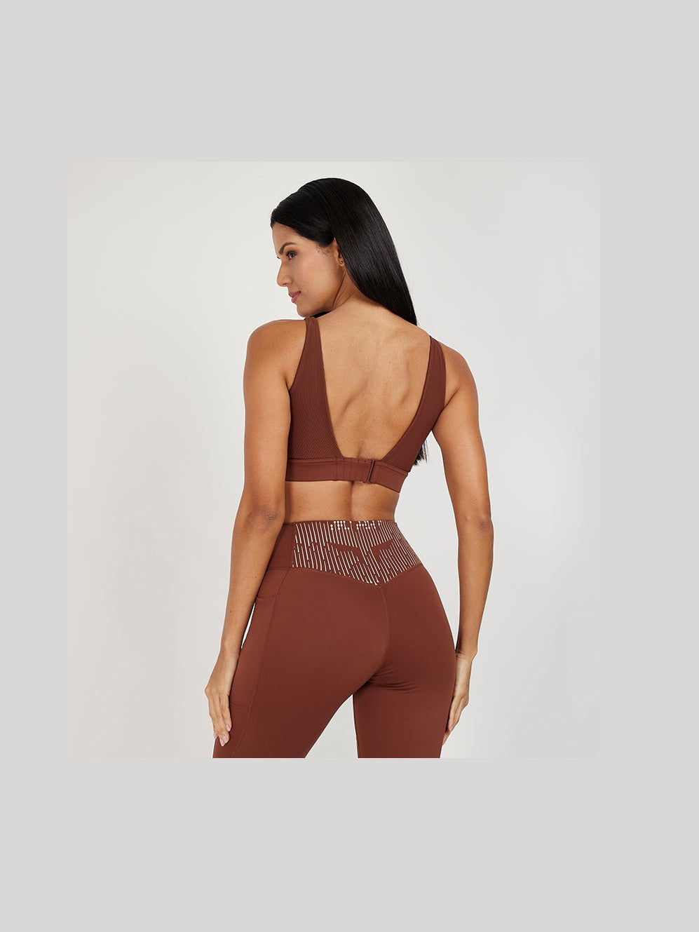 SQUATWOLF CODE RIBBED ASYMMETRIC BRA