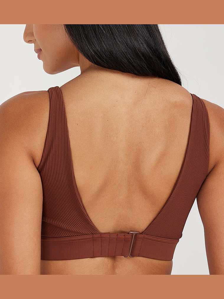 SQUATWOLF CODE RIBBED ASYMMETRIC BRA