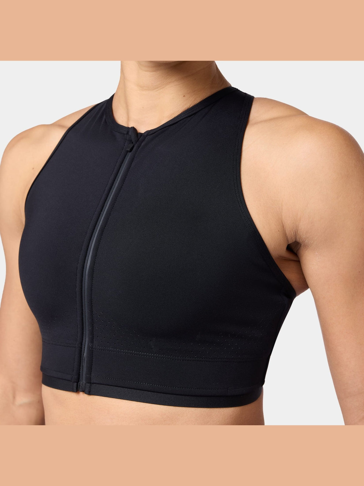 SQUATWOLF ZIP UP ADJUSTABLE CROSS-BACK BRA