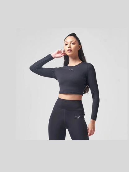 SQUATWOLF ESSENTIAL FULL SLEEVES CROP TOP