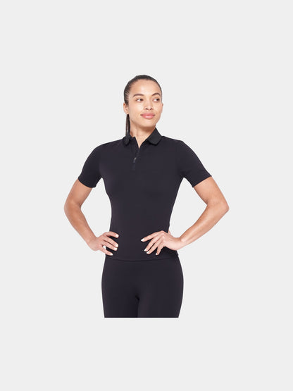 SQUATWOLF ZIP UP POLO HIGH HIP TEE