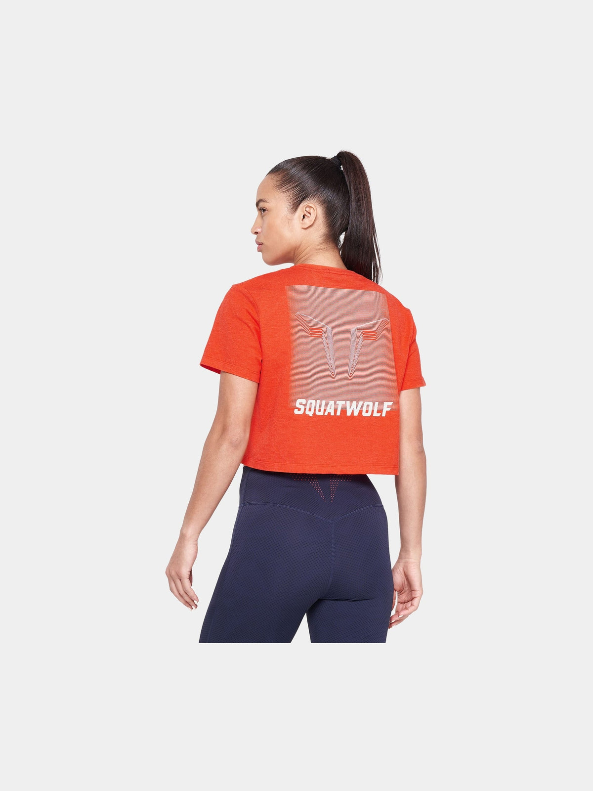 SQUATWOLF SLOGAN CROP TEE