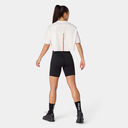 SQUATWOLF PIMA COTTON ACTDRY OVERSIZED CROP GYM T-SHIRT
