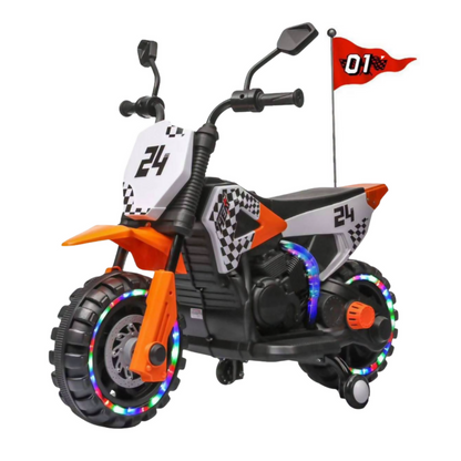 Kids Electric Motorcycle – 6V/12V Battery, LED Lights, Music & Safe Ride (Ages 2–8)