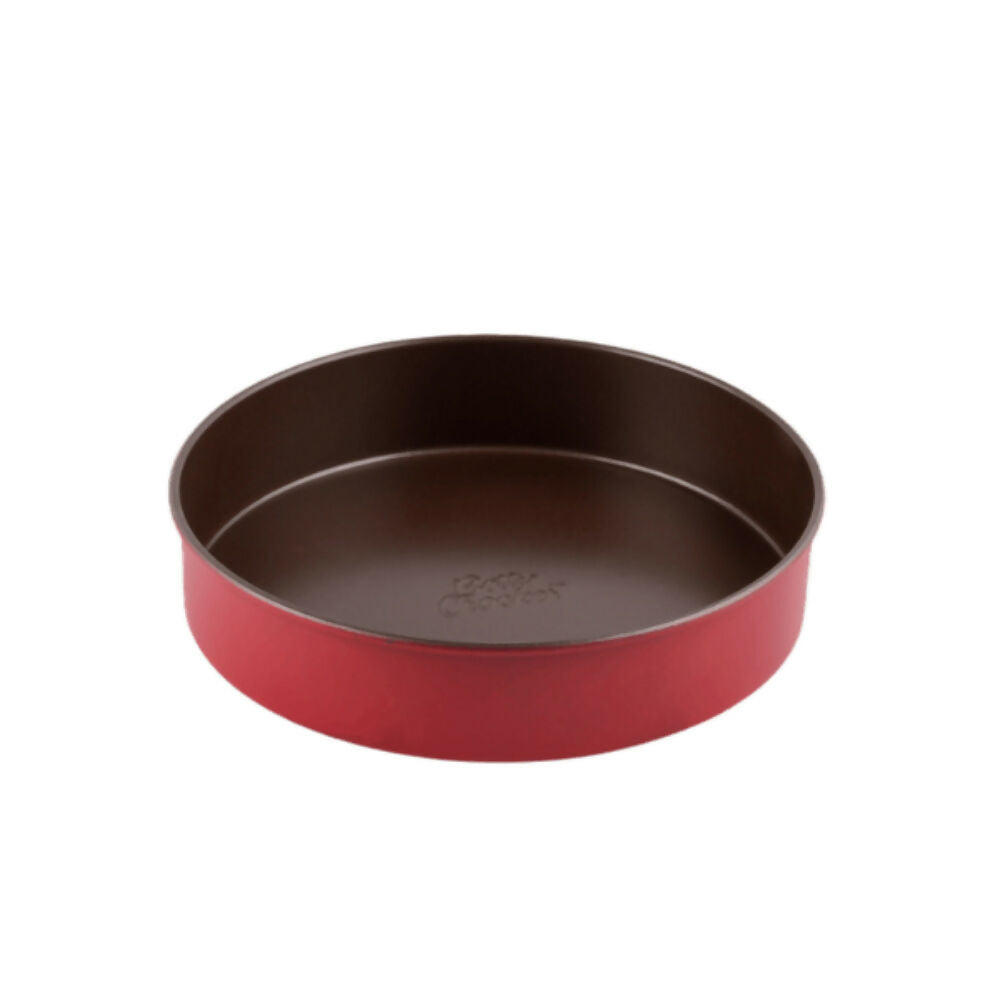 Betty Crocker Non-Stick Baking Springform & Removable Bottom 21.5cm, Durable Materials, Easy To Clean [Red], BC1066
