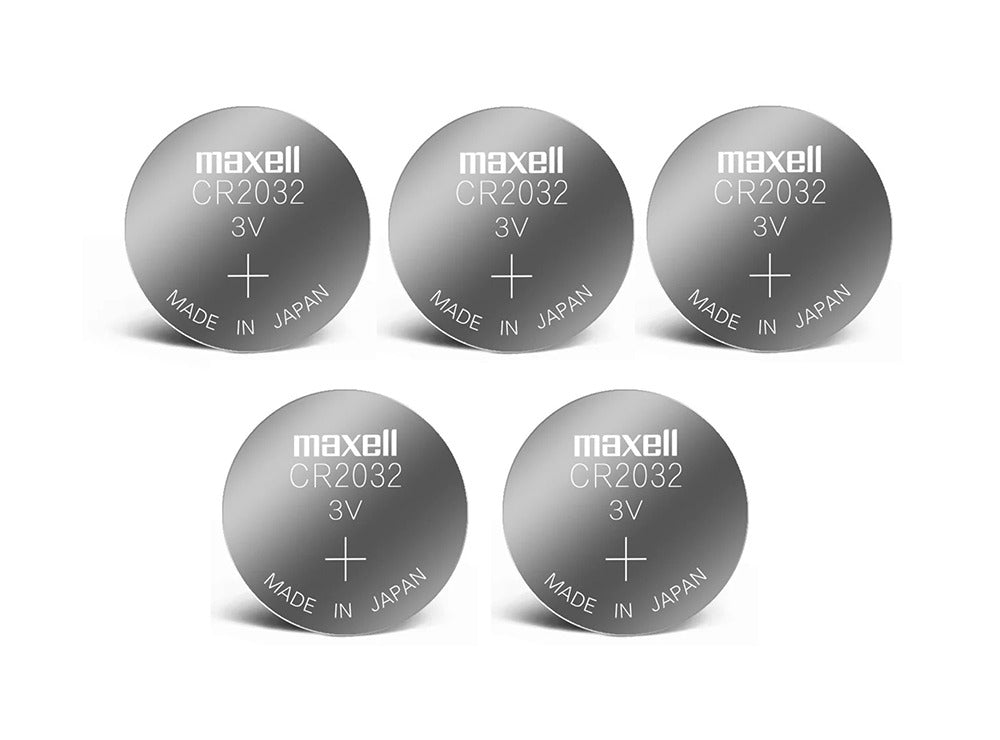 Maxell, 2032 Lithium Battery Pack of 5