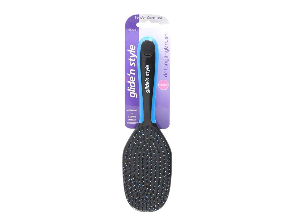 Glide'n Style Argan Oil & Keratin Infused Detangling Brush GS-325
