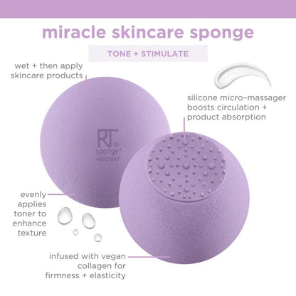 Real Techniques, Antimicrobial Miracle Skincare Sponge 4223