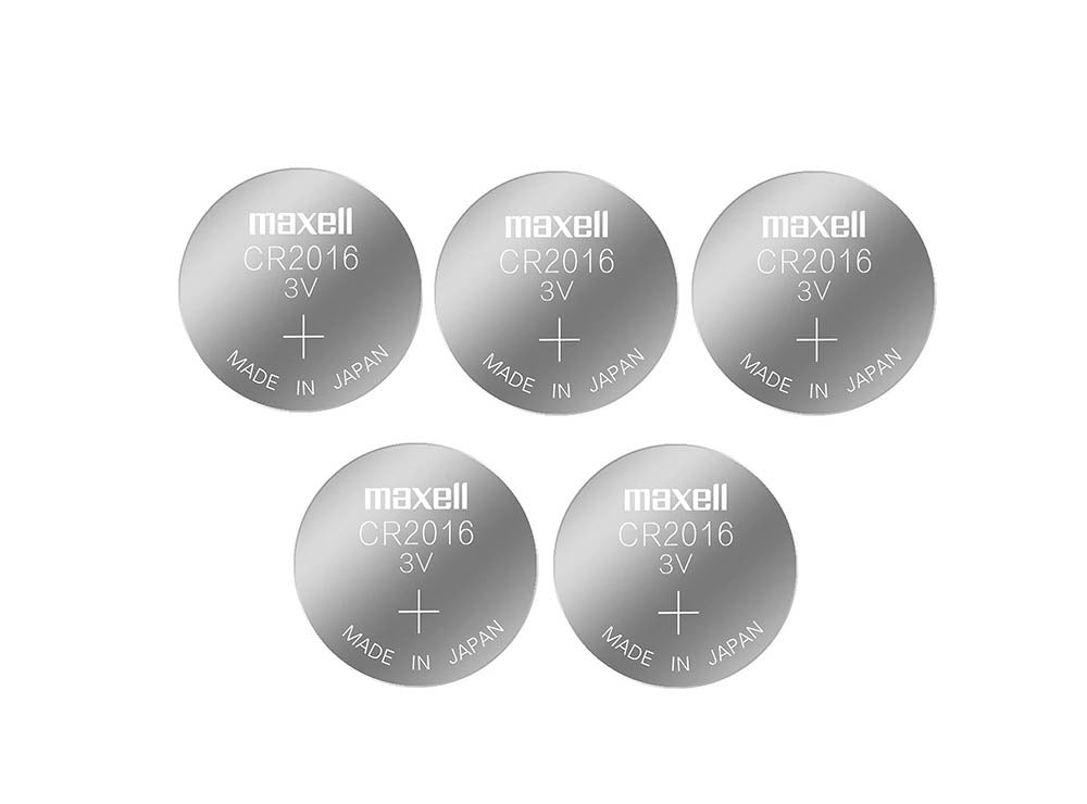 Maxell, 2016 Lithium Battery Pack of 5
