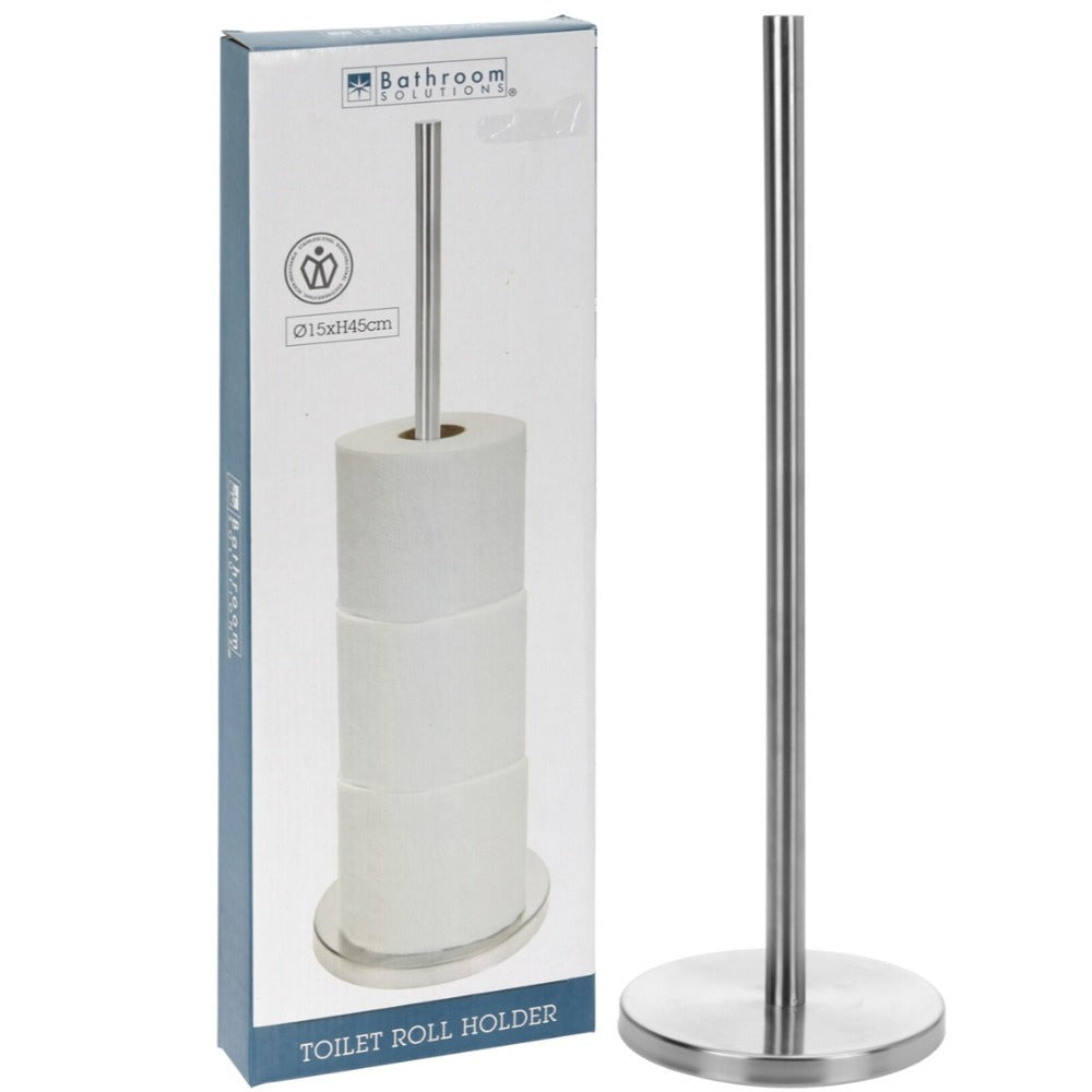 Silver Stainless Steel Toilet Roll Holder 60 Cm