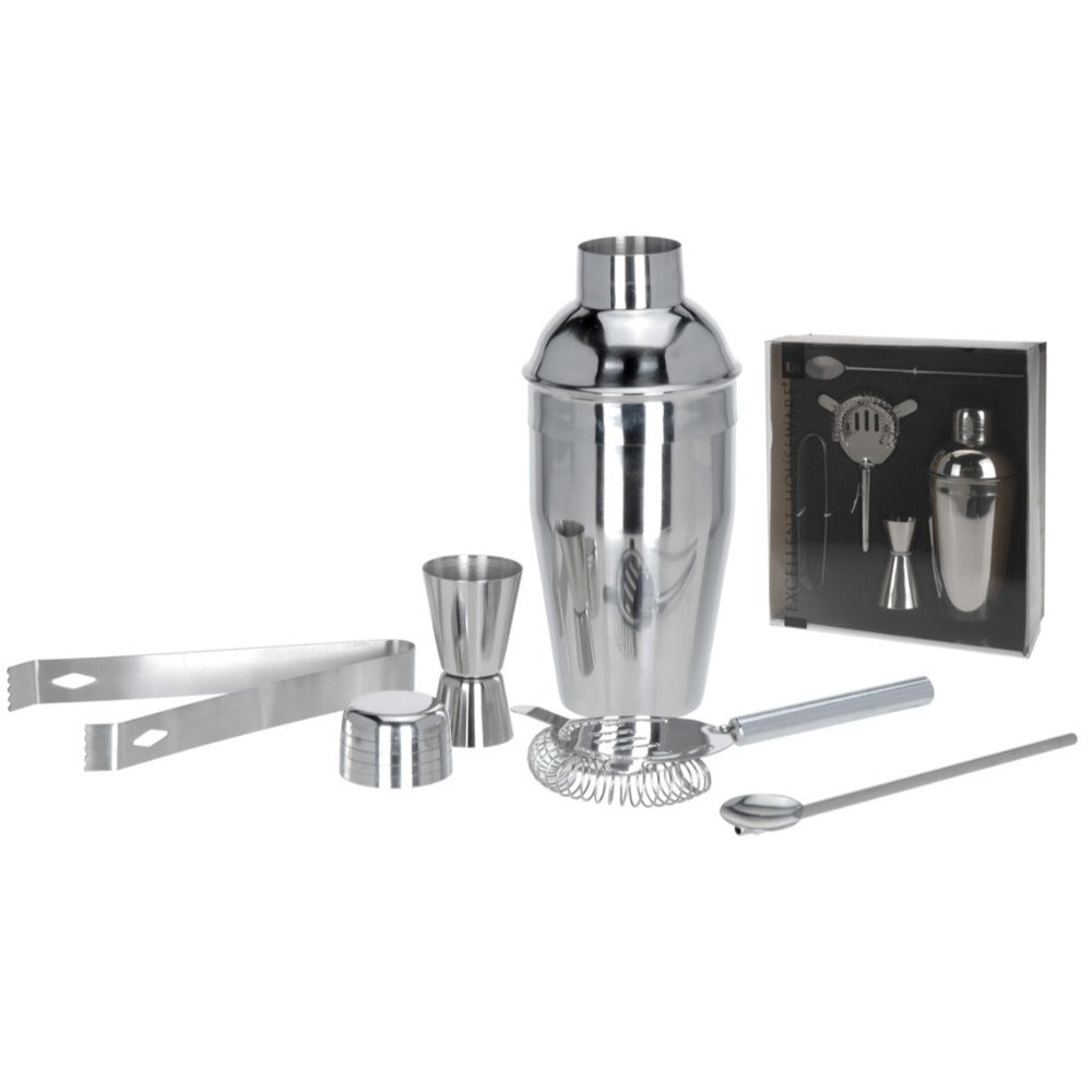 Cocktail Shaker Set 5 Pcs Stainless Steel