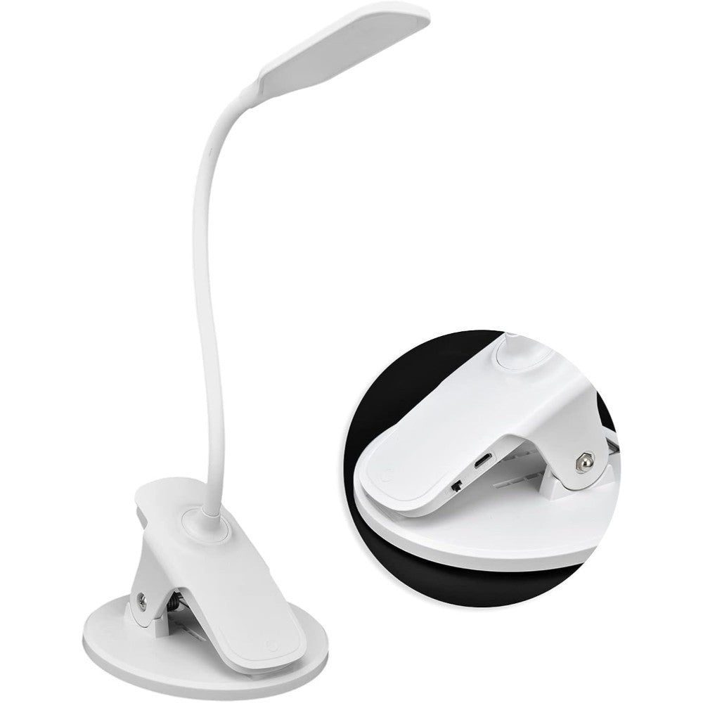 LED Rechargeable Desk Lamp with Clip