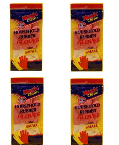 Magic Clean, Buy 3 Magic Clean Rubber Gloves Get 1 Free, Available in Different Sizes
