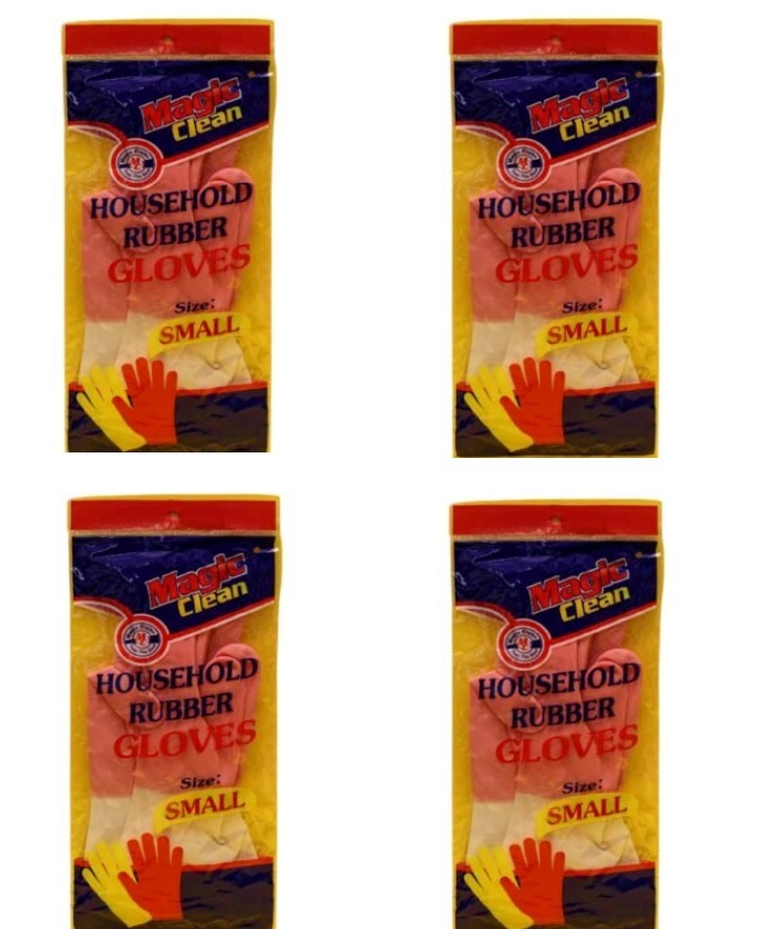Magic Clean, Buy 3 Magic Clean Rubber Gloves Get 1 Free, Available in Different Sizes