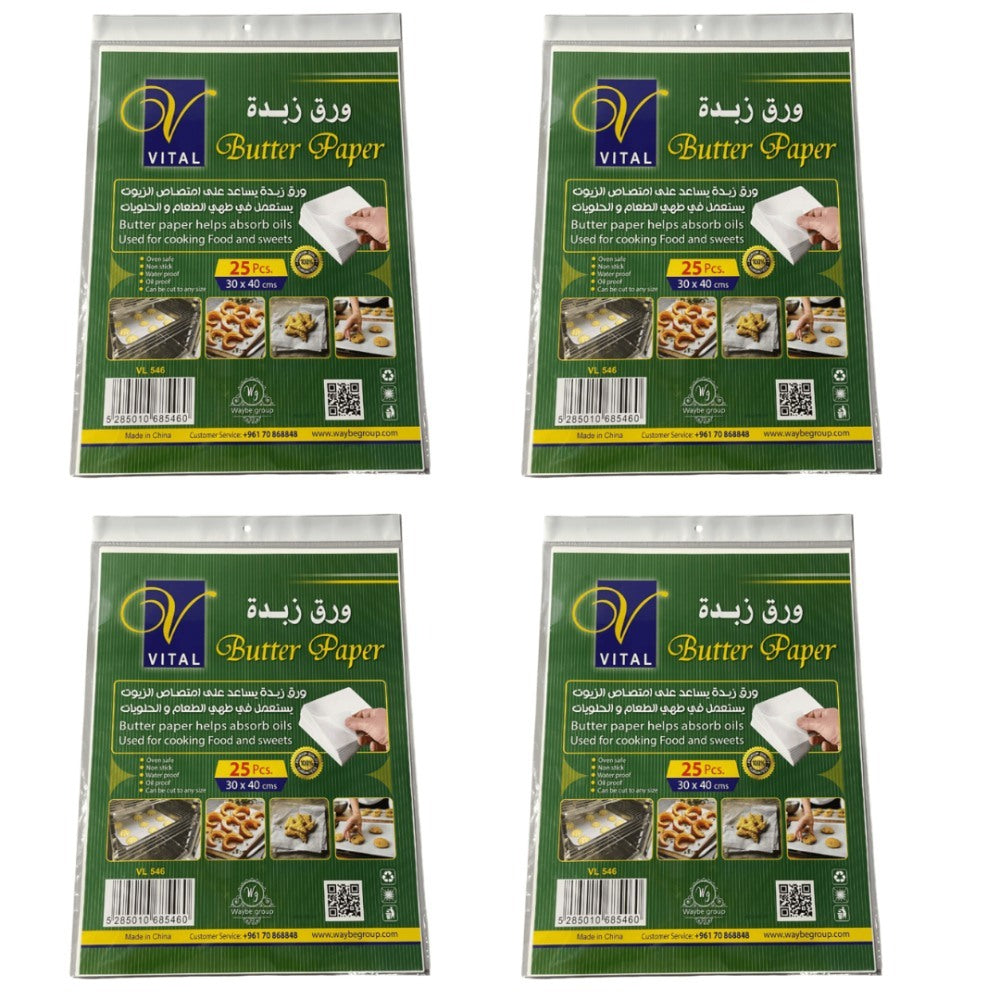 Vital, Butter Paper Pack of 100
