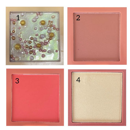 Ever Beauty, 4-in-1 Powder Blush & Highlighter, Available in Different Colors