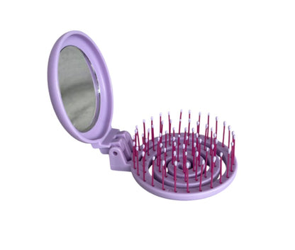 Nascita, Foldable Pocket Hair Brush With Mirror, Available in Different Colors