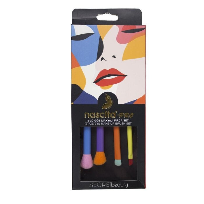 Nascita, Secret Beauty 4-Piece Eye Makeup Brush Set